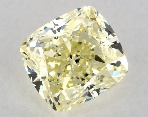 GIA 0.70 Carat Fancy Yellow-SI2 Cushion Modified Cut Diamond